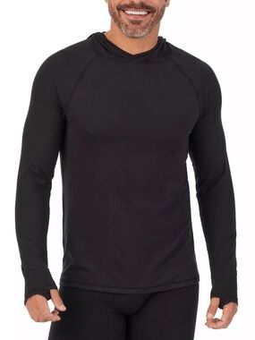 Cuddl Duds Midweight ClimateSport Performance Base Layer Hoodie XXL Charcoal